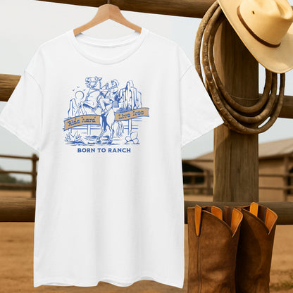 Born to Ranch T-shirt-retro-western-americana-vintage-style-T-Shirt-by-Retro-Ranch
