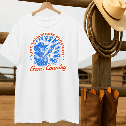 Cowgirl Gone Country T-shirt-retro-western-americana-vintage-style-T-Shirt-by-Retro-Ranch
