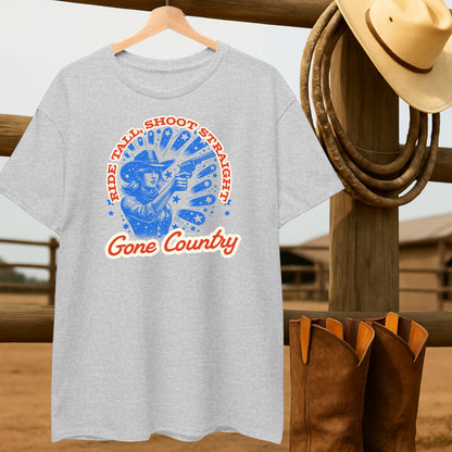 Cowgirl Gone Country T-shirt-retro-western-americana-vintage-style-T-Shirt-by-Retro-Ranch