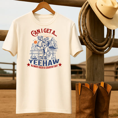 Can I get a Yeehaw T-shirt-retro-western-americana-vintage-style-T-Shirt-by-Retro-Ranch