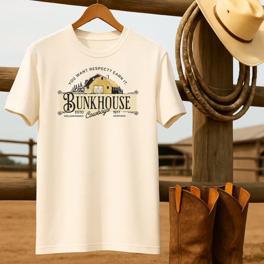 Bunkhouse Cowboys T-shirt-retro-western-americana-vintage-style-T-Shirt-by-Retro-Ranch
