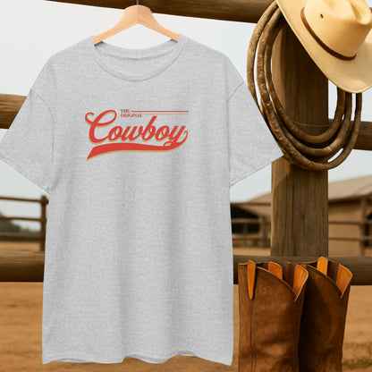 The Original Cowboy T-shirt-retro-western-americana-vintage-style-T-Shirt-by-Retro-Ranch