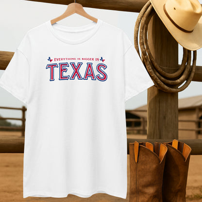Bigger in Texas T-shirt-retro-western-americana-vintage-style-T-Shirt-by-Retro-Ranch