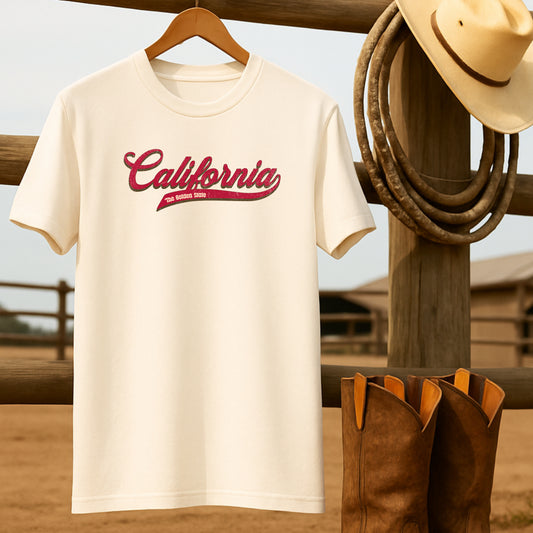 California T-shirt-retro-western-americana-vintage-style-T-Shirt-by-Retro-Ranch