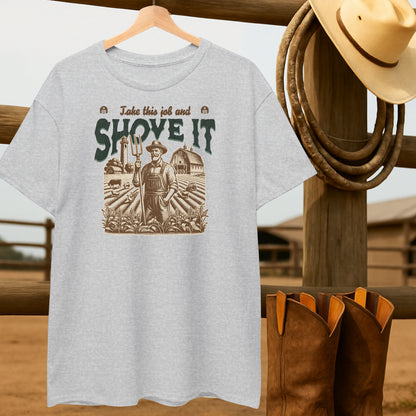 Shove it Farmer T-shirt-retro-western-americana-vintage-style-T-Shirt-by-Retro-Ranch