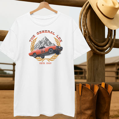 The General Lee T-shirt-retro-western-americana-vintage-style-T-Shirt-by-Retro-Ranch