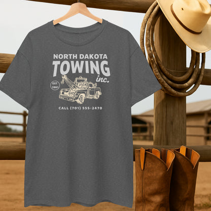 Towing Company T-shirt-retro-western-americana-vintage-style-T-Shirt-by-Retro-Ranch