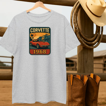 '68 Corvette T-shirt-retro-western-americana-vintage-style-T-Shirt-by-Retro-Ranch