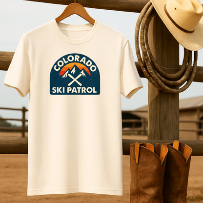 Colorado Ski Patrol T-shirt-retro-western-americana-vintage-style-T-Shirt-by-Retro-Ranch