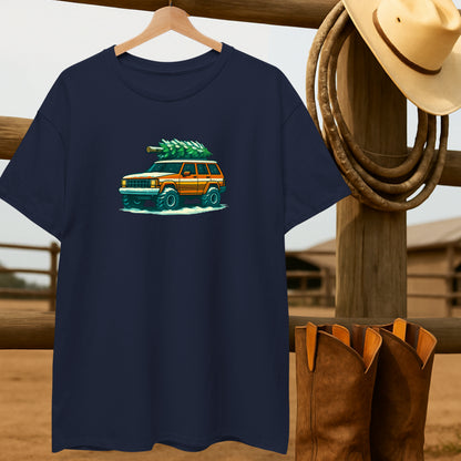 Christmas Cherokee T-shirt-retro-western-americana-vintage-style-T-Shirt-by-Retro-Ranch