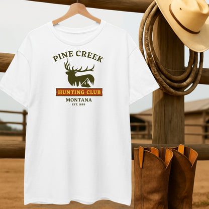 Montana Hunting Club T-shirt-retro-western-americana-vintage-style-T-Shirt-by-Retro-Ranch