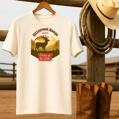 Echoes of the Wild T-shirt-retro-western-americana-vintage-style-T-Shirt-by-Retro-Ranch