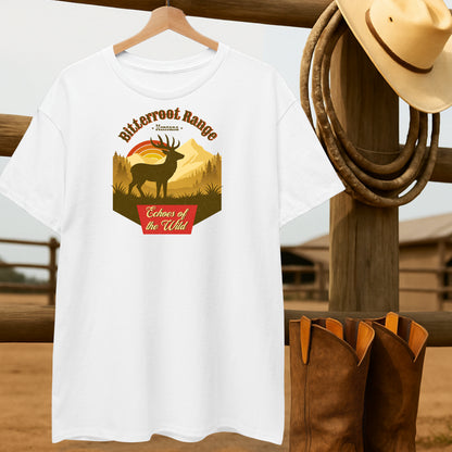 Echoes of the Wild T-shirt-retro-western-americana-vintage-style-T-Shirt-by-Retro-Ranch
