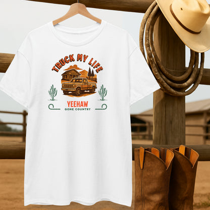 Truck My Life T-shirt-retro-western-americana-vintage-style-T-Shirt-by-Retro-Ranch