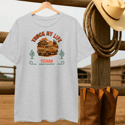 Truck My Life T-shirt-retro-western-americana-vintage-style-T-Shirt-by-Retro-Ranch